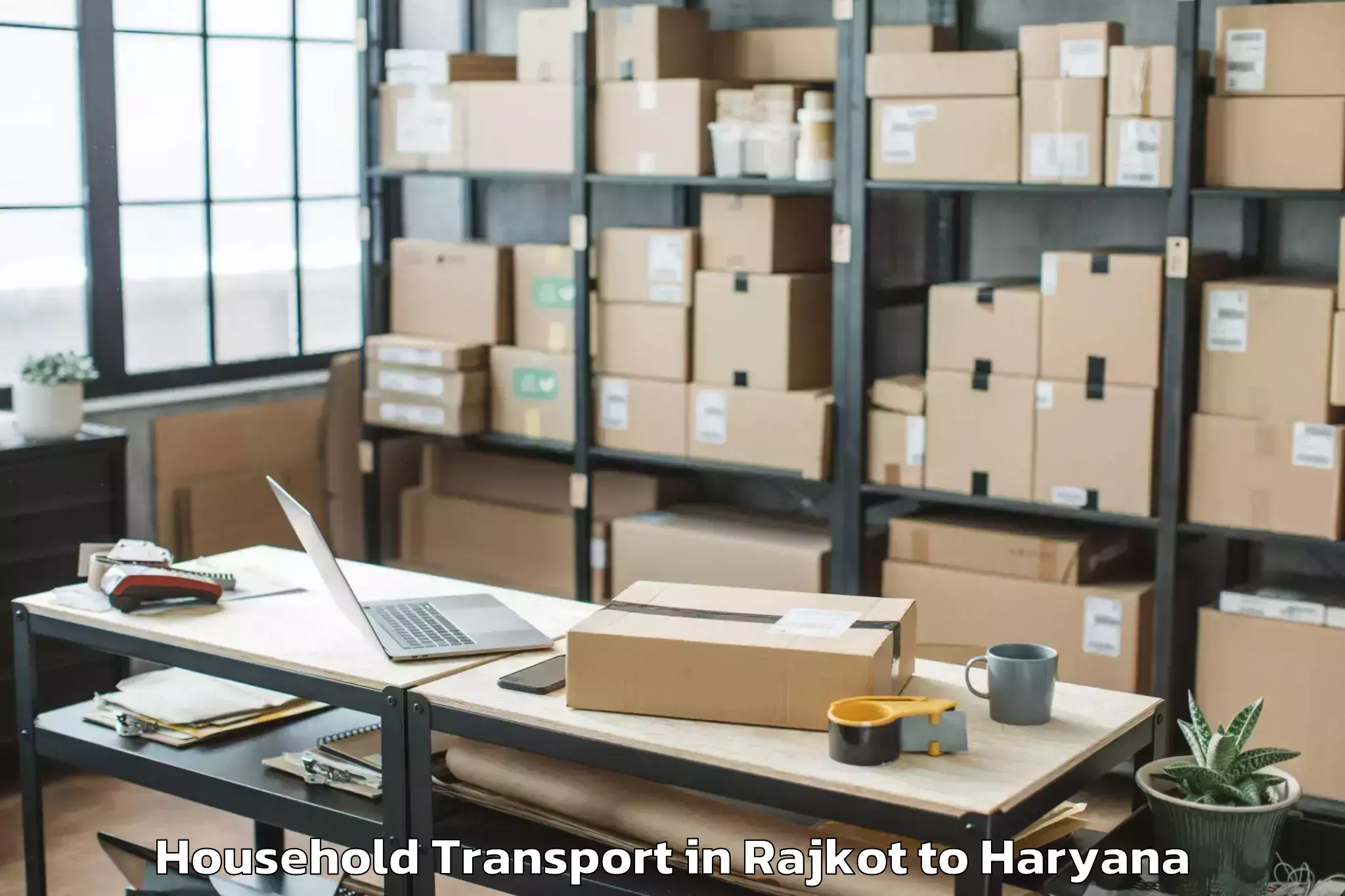 Top Rajkot to Bahal Household Transport Available